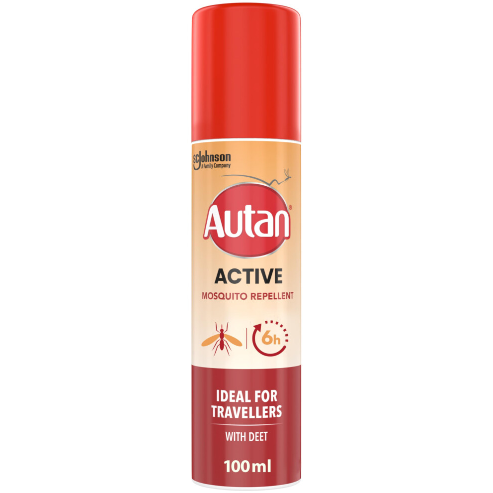 Autan Active Mosquito & Insect Repellent Spray, Travel Essentials,
