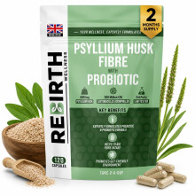 Psyllium Husk Fibre Supplement 4000mg with Probiotic Acidophilus –