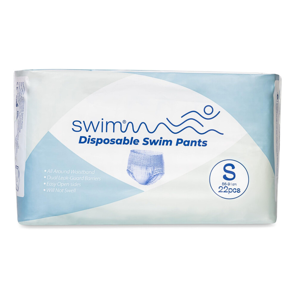 Swimmm Â Disposable Swim Nappies For Adults Â Size S (36Â57 Kg / 79Â126 Lbs / 56Â91 Cm Hip) Â Pack Of 22 Â Discreet & Skin-Friendly Â