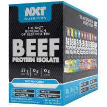 NXT Beef Protein Isolate 20 Sachets - Mixed Selection Box | Protein Powder High in Natural Amino Acids - Paleo, Keto Friendly - Da