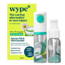 Wype | Flushable Wet Wipe Alternative Kit | Starter Kit & Mini Bundle