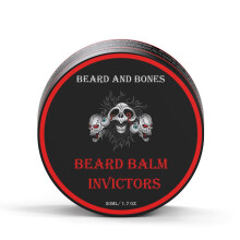 Beard and Bones - 50ml Nut-Free Beard Balm for Men | Shea Butter, Jojoba Oil & Grapeseed Oil | Moisturizing & Nourishing Balm for Coarse Beards | 6 S