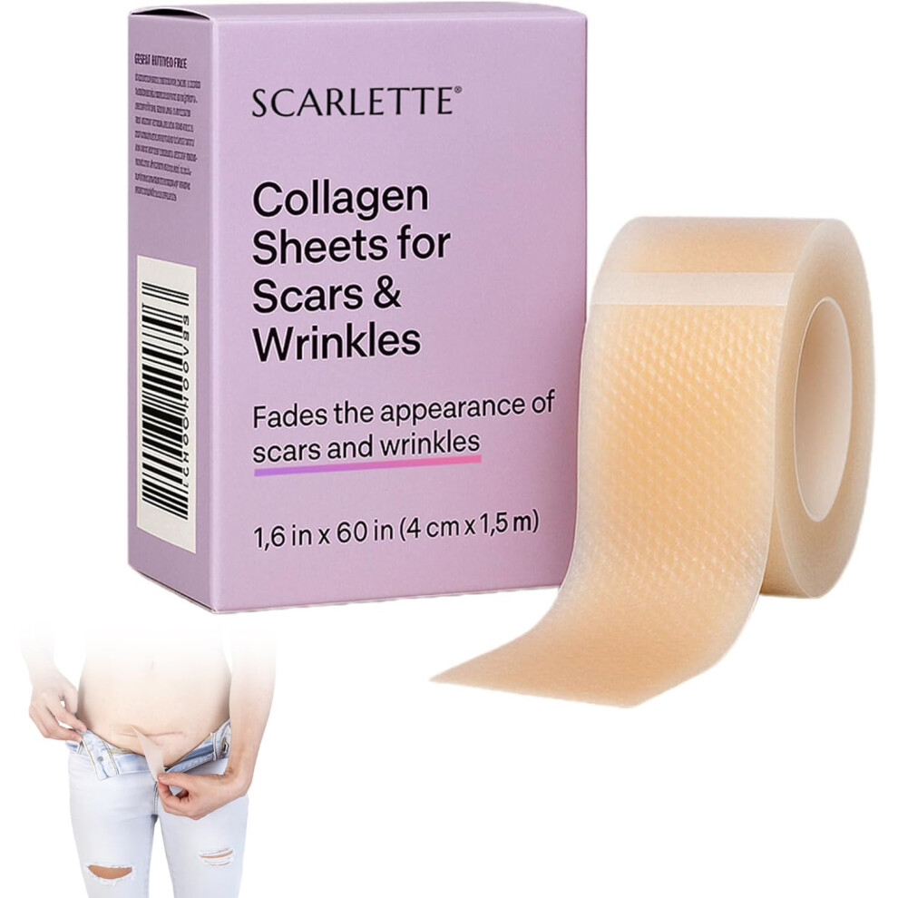 Dr.af Scarlette Collagen Tape, 1.5M Silicone Scar Tape For Wrinkles &