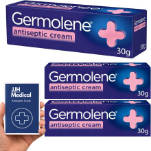 2 x Antiseptic Cream with Local Anaesthetic 30g – Fast Relief for Minor Cuts, Grazes, Burns & Insect Bites – First Aid Antibacterial Skin Treatmen