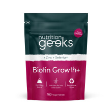 Biotin Hair Growth Supplement - 180 Vegan Tablets Enhanced with Zinc & Selenium, Hair Vitamins Complex - Biotin 10000 mcg - Hair Skin and Nails Vitam