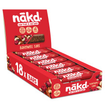 Nakd Bakewell Tart Natural Fruit & Nut Bars - Vegan - Gluten Free - Healthy Snack, 35 g (Pack of 18)
