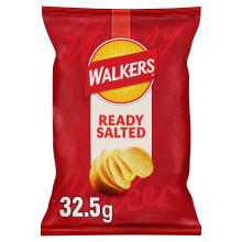 Walkers Ready Salted Crisps 32.5g (Case of 32)