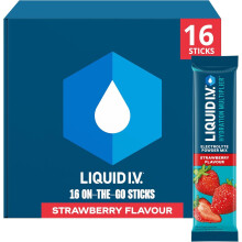 Liquid I.V. Hydration Multiplier Electrolyte Powder Mix, Strawberry Flavour, Electrolytes with 7 Vitamins & Minerals for Fast Hydration & Energy