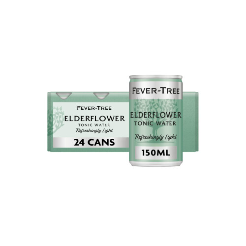 Fever-Tree Refreshingly Light Elderflower Tonic Water 24x150ml