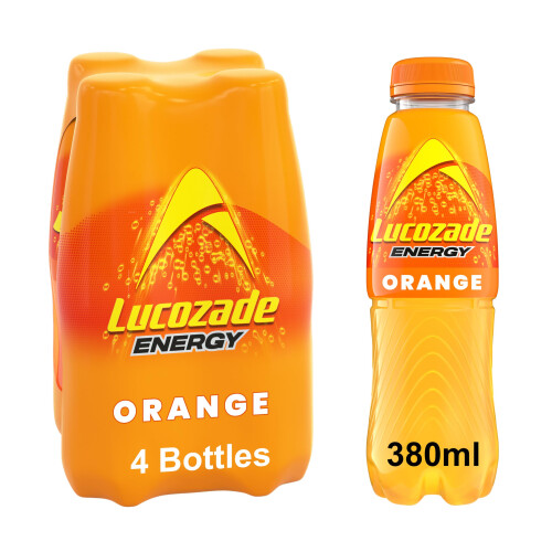 Lucozade Lucozade Energy Orange 380ml (Pack of 4)