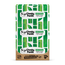 The Cheeky Panda Bamboo Facial Tissues Box | 12 Boxes of 80 | Silky &