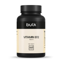 Bulk Vitamin B12 Tablets, High Strength, 1000 mcg, Pack of 60, 60 Servings, Packaging May Vary