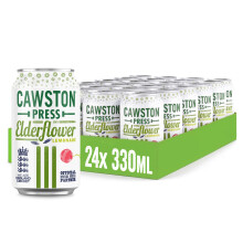 Cawston Press Elderflower Lemonade Fizzy Drink Blended with Sparkling Water and