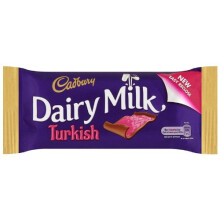 Cadbury Dairy Milk Turkish Delight Chocolate 47 g (Pack of 24)