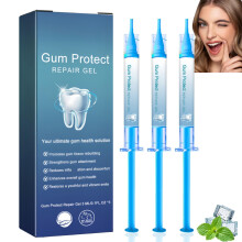 3PCS Gum Repair Gel, Mu/llein Gum Protect Repair Gel, Teeth Re/Pair & Gu/m Protect Treatment, Natural Gu/m Regrowth Ge/l for Receding G/ums, Receding