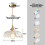 2PCS Glass Pendant Light Vintage Interior Ceiling Light Retro Modern Pendant Lights 5