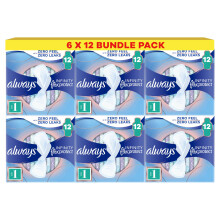 Always Infinity FlexProtect Sanitary Towels, Size 1 Normal, 6 Packs