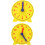 2pcs Demonstration Clock Models for Boys and Girls Learning Time 12cm Student Clock Models 1