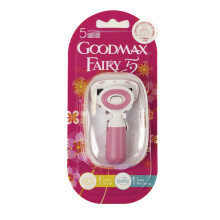 Goodmax Fairy Mini Lady Razor for Women - Travel Size with Case - 5 Nano Blade - Moisture Bar Strip Dual Lubrication