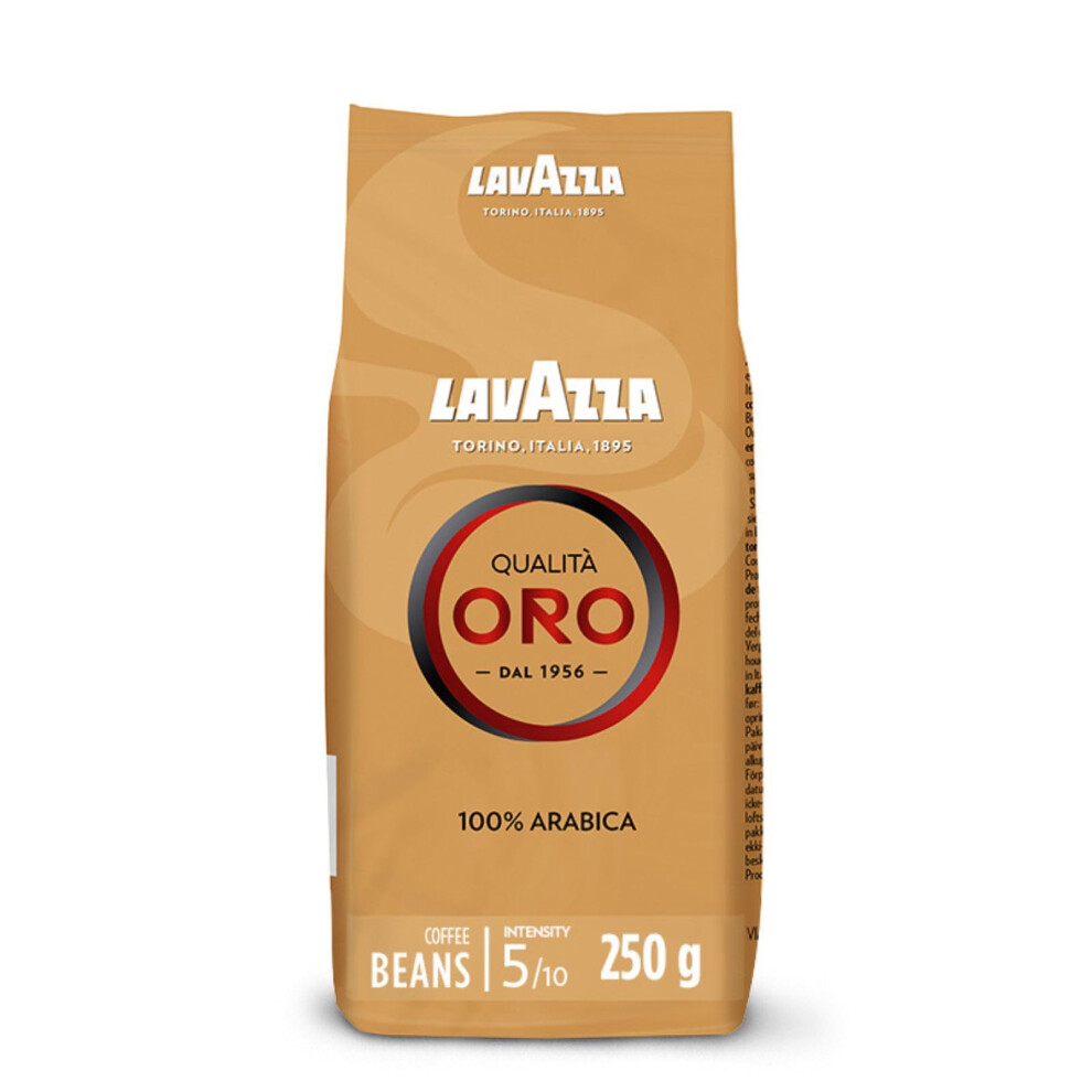 Lavazza Qualità Oro, 100% Arabica Medium Roast Coffee Beans, Pack Of 250G