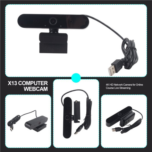 HD 4K Webcam PC 4K Web Camera with Microphone Autofocus PC Computer Laptop Live Streaming 4K Webcam for Video Calling 1