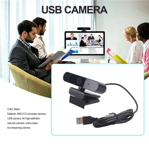 HD 4K Webcam PC 4K Web Camera with Microphone Autofocus PC Computer Laptop Live Streaming 4K Webcam for Video Calling 2