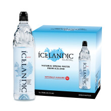 Icelandic Glacial Premium Still Water 750ml Sports Cap Recycled PET Bottles x 12 Per Pack – Alkaline/Low PH