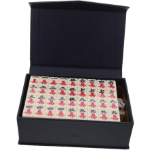 Mini Mahjong Set Draagbare Reis Mahjong Set 22mm Massieve Gegraveerde Tegels Lichtgewicht Compact Bordspel