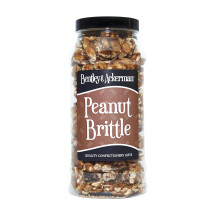 Bentley & Ackerman Peanut Brittle Gift Jar 450g - Roasted Caramelised Peanut Brittle - Traditional Retro Sweet - Sharing & Gifting Jar