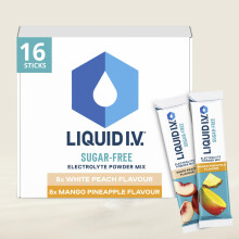 Liquid I.V. Sugar Free Electrolyte Powder Mix Variety Pack, White Peach and Mango Pineapple Flavours, For Fast Hydration & Energy