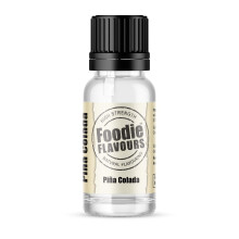 Foodie Flavours Natural Pina Colada Flavouring, Alcohol Free, High Strength - 15ml