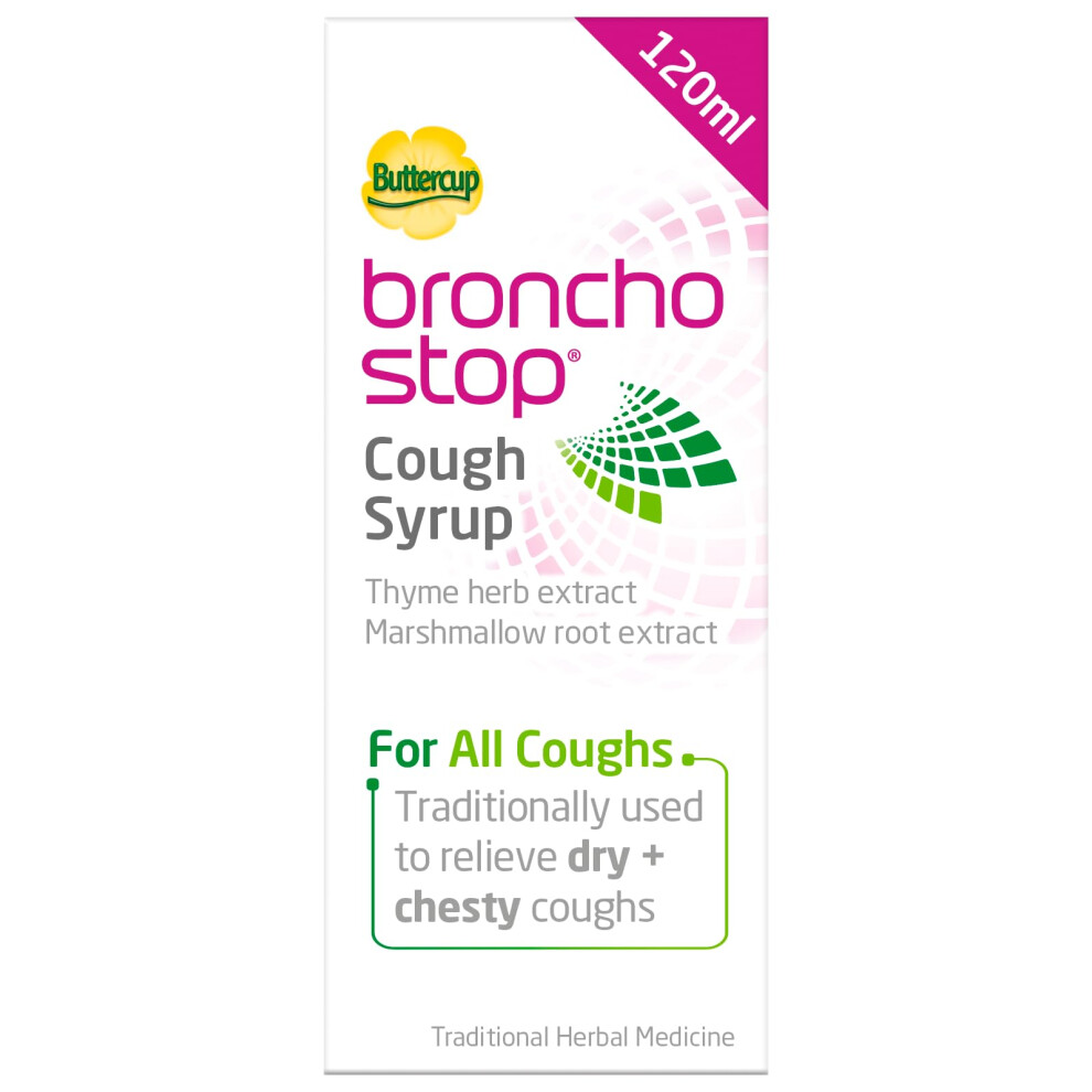 Bronchostop Cough Syrup (120Ml) - Relief For Dry Or Chesty Coughs