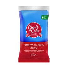 Create A Cake Ready To Roll Icing | Blue Fondant Icing | Palm Free Sugar Paste For Cake Decorating, Cupcakes, Cookies, Cakes - 200g