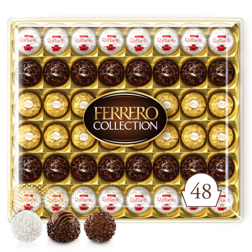 Ferrero Rocher Chocolate Box, 48 Chocolates, 518g 1