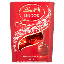 Lindt Lindor Milk Chocolate Truffles - 37g - Smooth Melting Filling