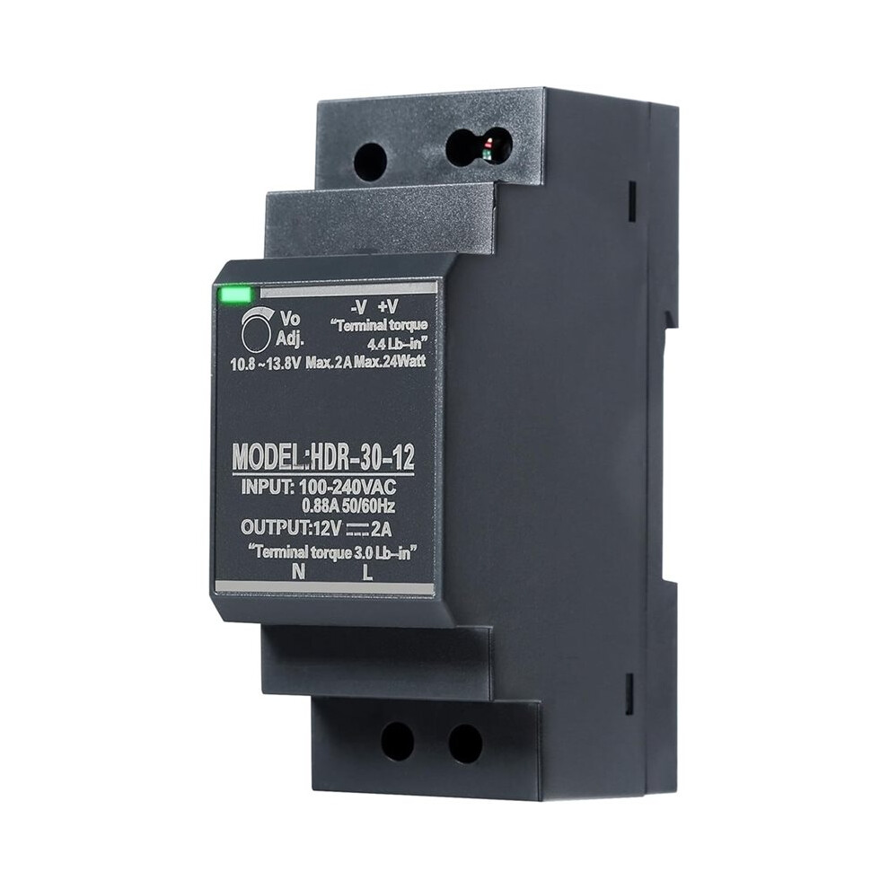 Hdr-30-12 Din Rail Power Supply - 24W, 12Vdc, 2A With Versatile Mounting Options 4711710505001