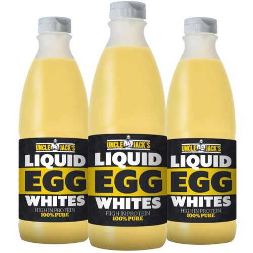Uncle Jack's Free Range Liquid Egg Whites 970ml (Pack of 3)