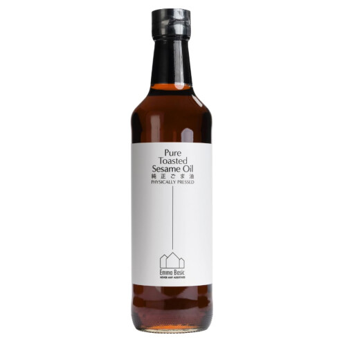 Emma Basic - 100% Pure Toasted Sesame Oil - 500ml - Rich Flavour -