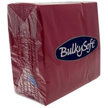 Paper Serviettes Soft Napkins 40x40cm 2PLY BulkySoft Solid Colours Choose Colours (Dark Red, 100)