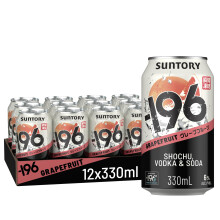196 Suntory: Grapefruit. Shochu & Vodka Ready To Drink Cans. 12 x