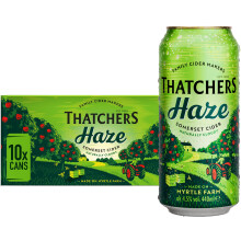 Thatchers Haze - 10 x 440 ml Cans, Sweet, Refreshingly Cloudy Apple Cider
