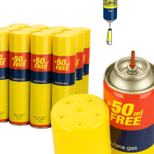 UR CHOICE Genuine Clipper Gas Lighter Refill Pack 4, 300ml Universal