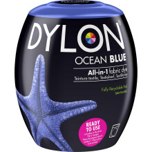DYLON Washing Machine Fabric Dye Pod for Clothes & Soft Furnishings, 350g – Ocean Blue