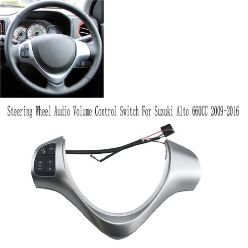 Multifunction Steering Wheel Button Audio Volume Control  for  Alto 660CC 2009-2016 Silver 1