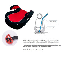 Portable Height-Adjustable  Cushion for Children Aged 3-12, Car Safety  Booster, and Dining Chair Height Pad