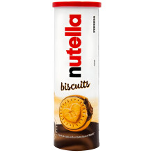 Nutella Chocolate Biscuits, Snacks, Party Food, Crunchy Biscuits with Creamy Nutella Spread Tube of 12 Biscuits, 166g