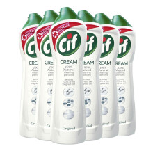 Cif Original Cream Multipurpose Surface Cleaner enriched with a fresh, ocean scent made with 100% natural cleaning particles for gentle and reliable