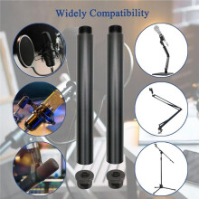 Mic Stand Extension Tube with 3/8" to 5/8" Microphone Extension Pipe Adapter for Mic Booms,Arm Stand