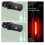 LED Bicycle Tail Light, Red Flowing Taillight, 3 Modes, USB Rechargeable(Black) 3