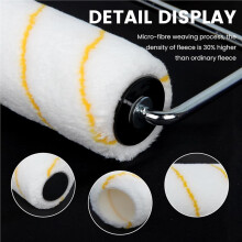 15 Manchons de Rouleau Ă Peinture de 23 cm (9 Pouces), Manchons en Microfibre Ă Poils de 1,25 cm (1/2 Pouce), pour Murs et Plafonds